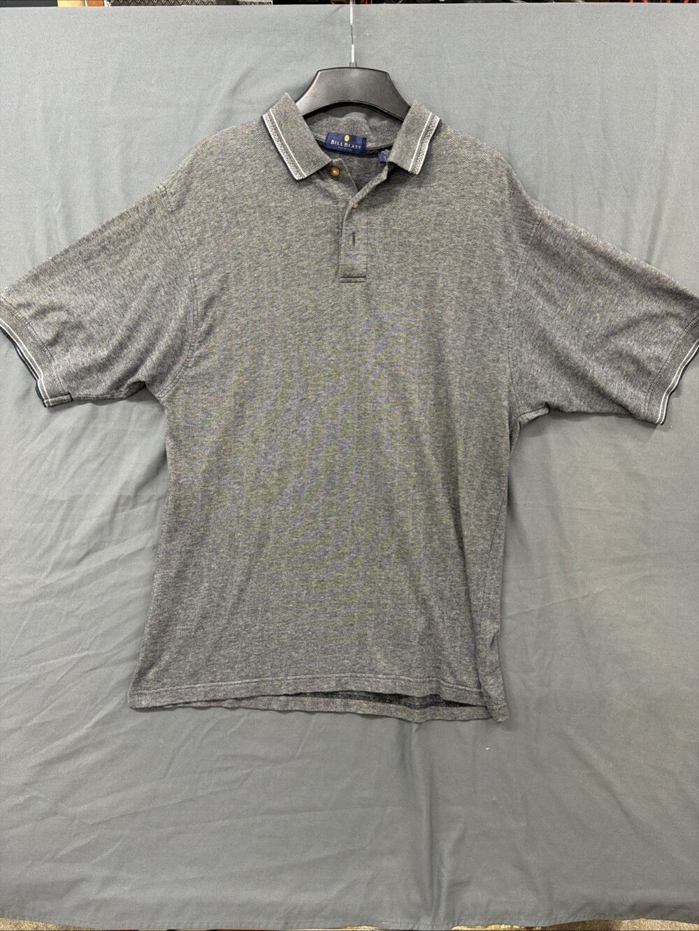 Bill Blass Men’s Gray Polo Golf Shirt XL